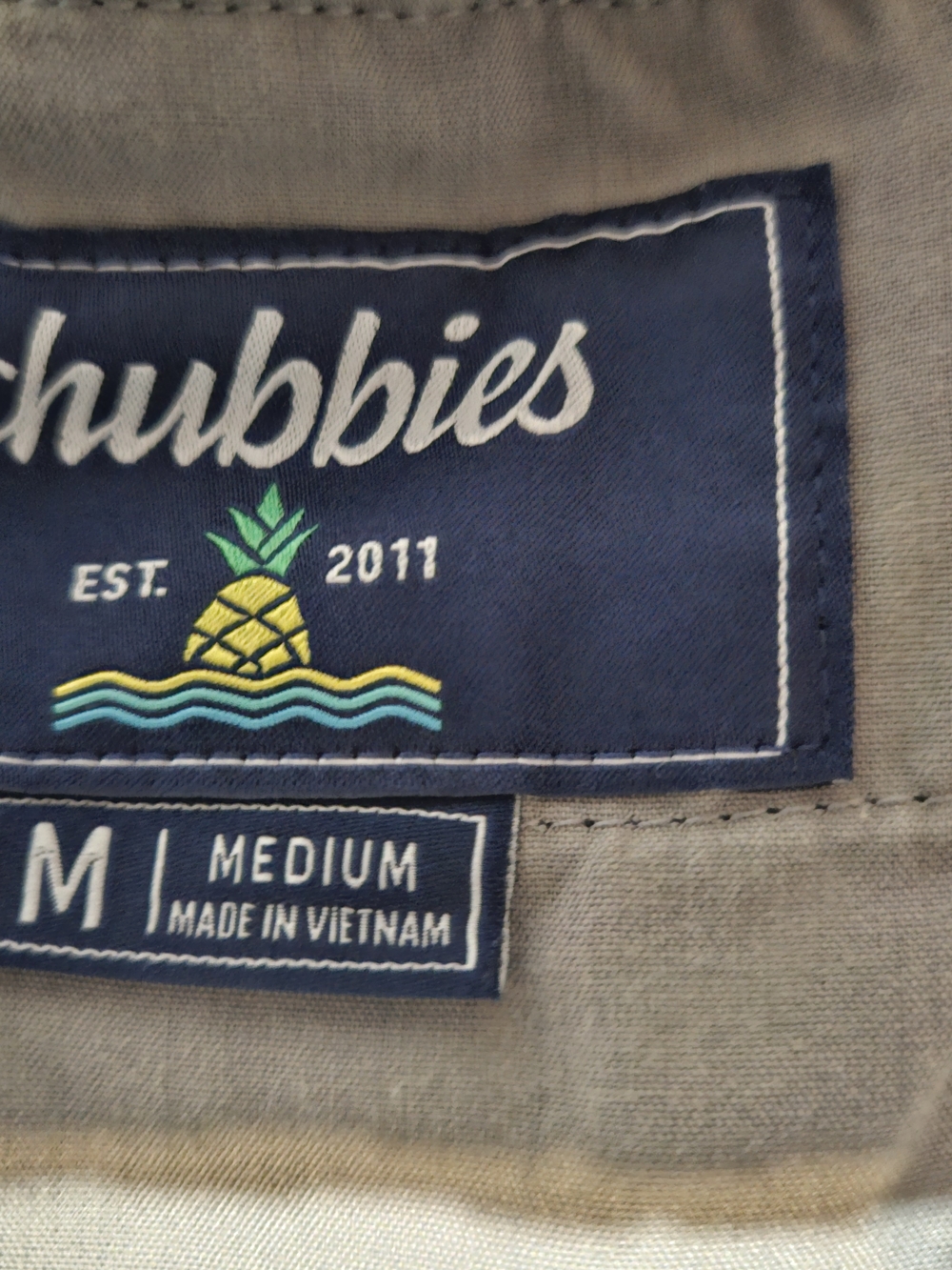 chubbies Men's Flat-Front Black Shorts - Picture 4 of 4